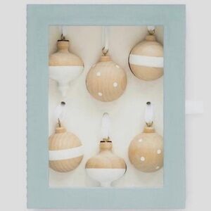 Target Sugar Paper Set of 6 Wood Ornaments